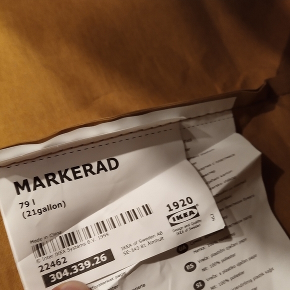 Virgil Abloh x IKEA Off White SCULPTURE Large BAG Markerad NWT - Picture 5 of 7